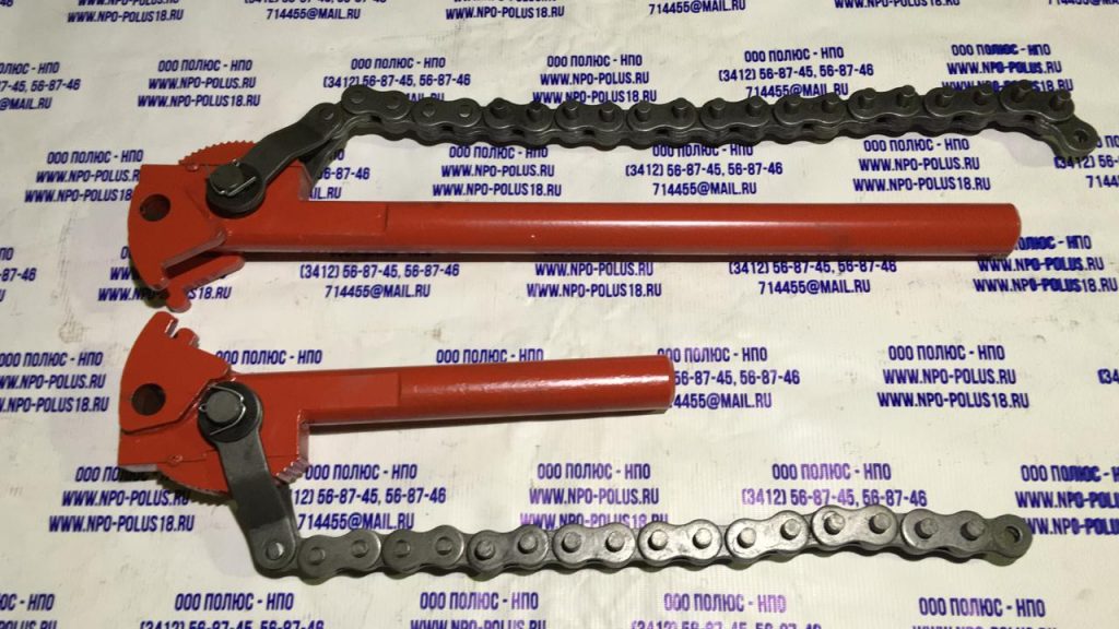 Ключ цепной КЦ-33-127 (С-24) | ПОЛЮС-НПО